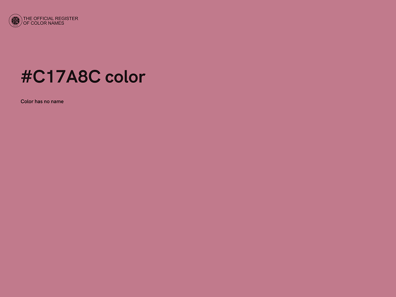 #C17A8C color image