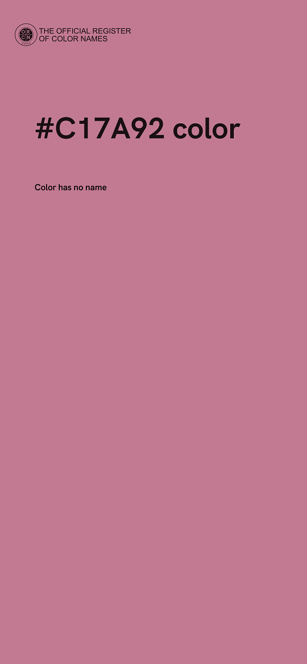 #C17A92 color image