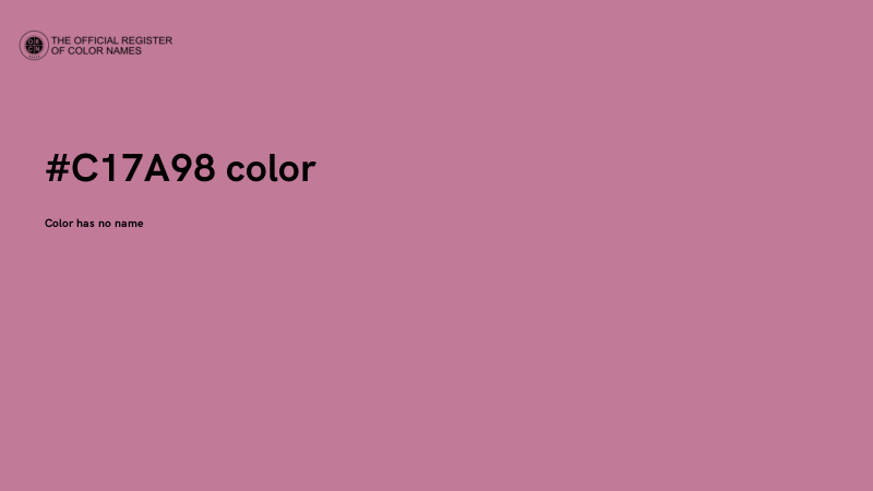 #C17A98 color image