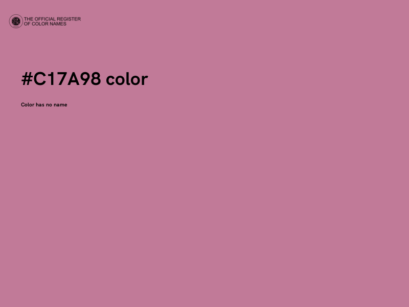 #C17A98 color image