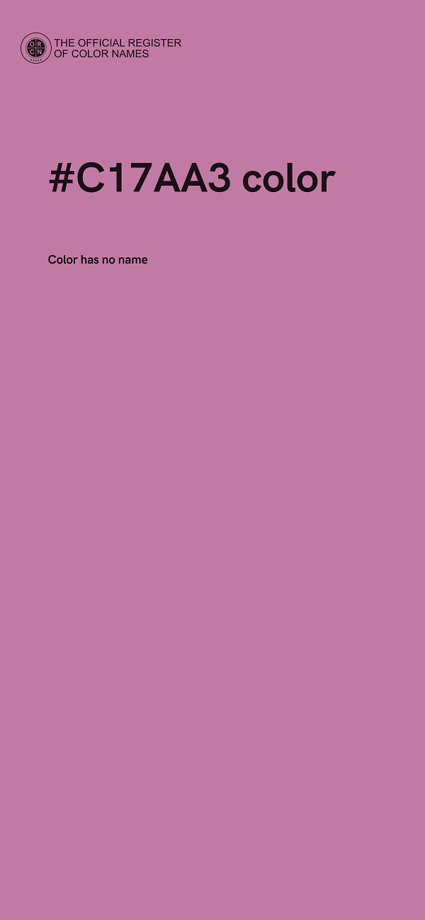 #C17AA3 color image