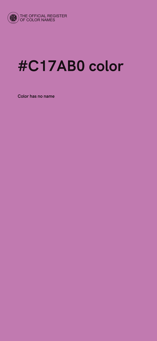#C17AB0 color image