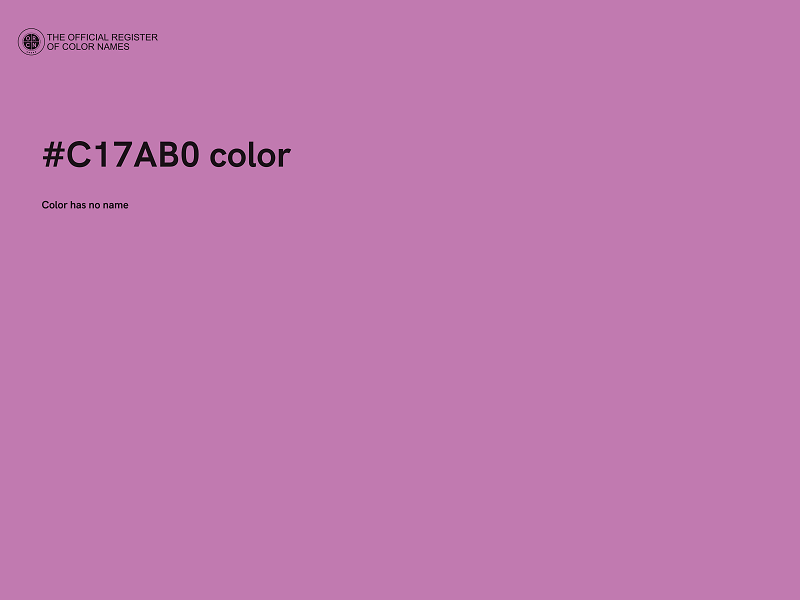 #C17AB0 color image