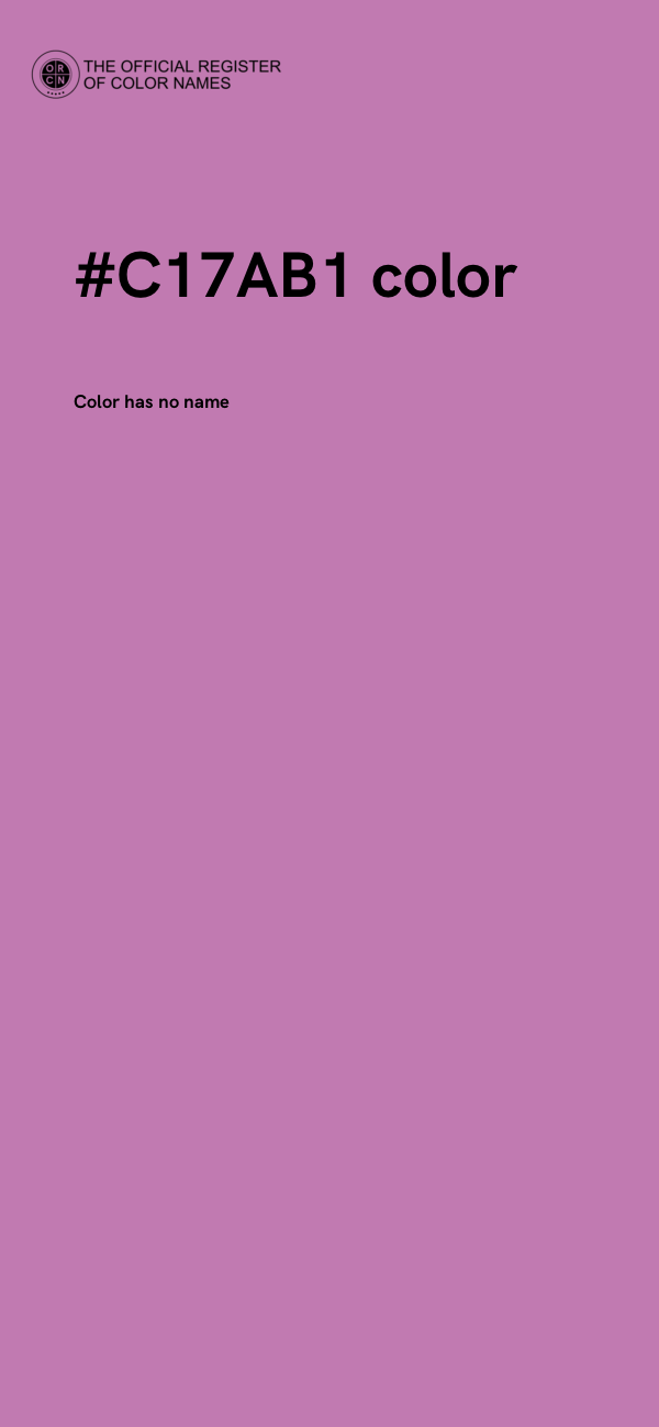 #C17AB1 color image