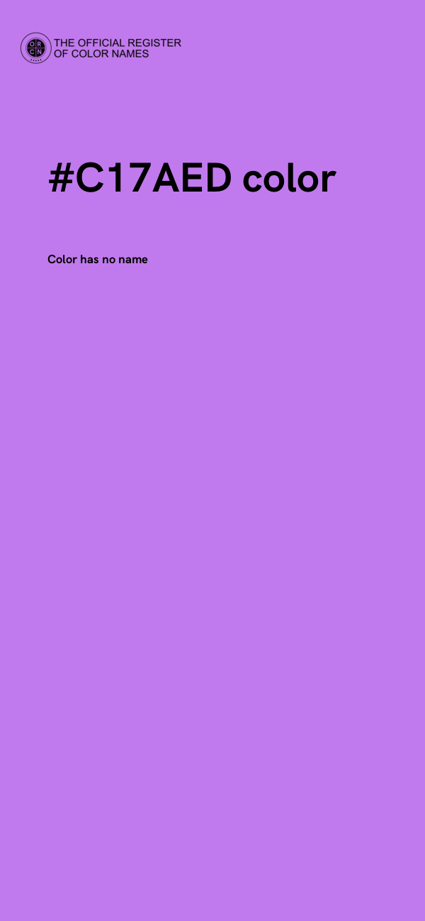 #C17AED color image