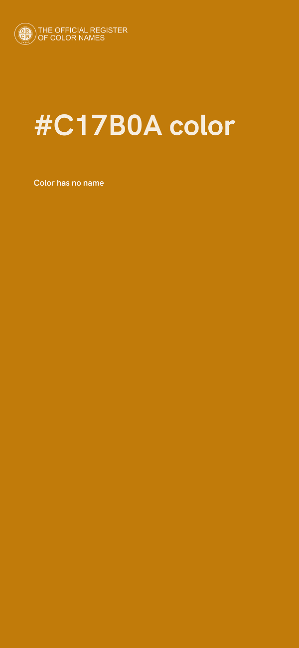 #C17B0A color image