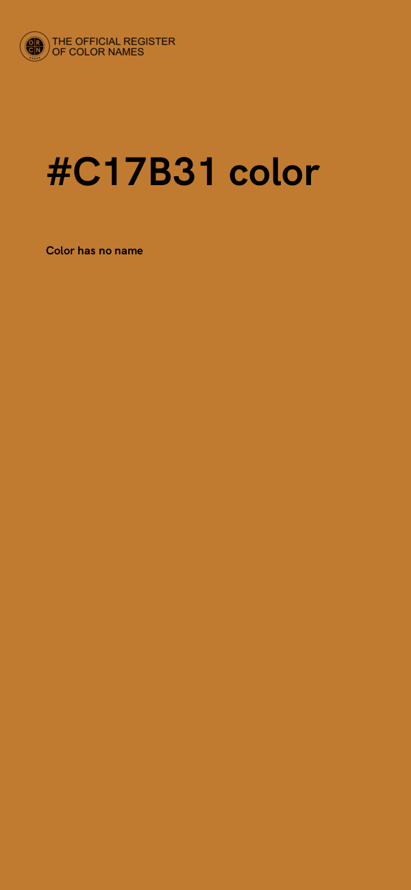 #C17B31 color image