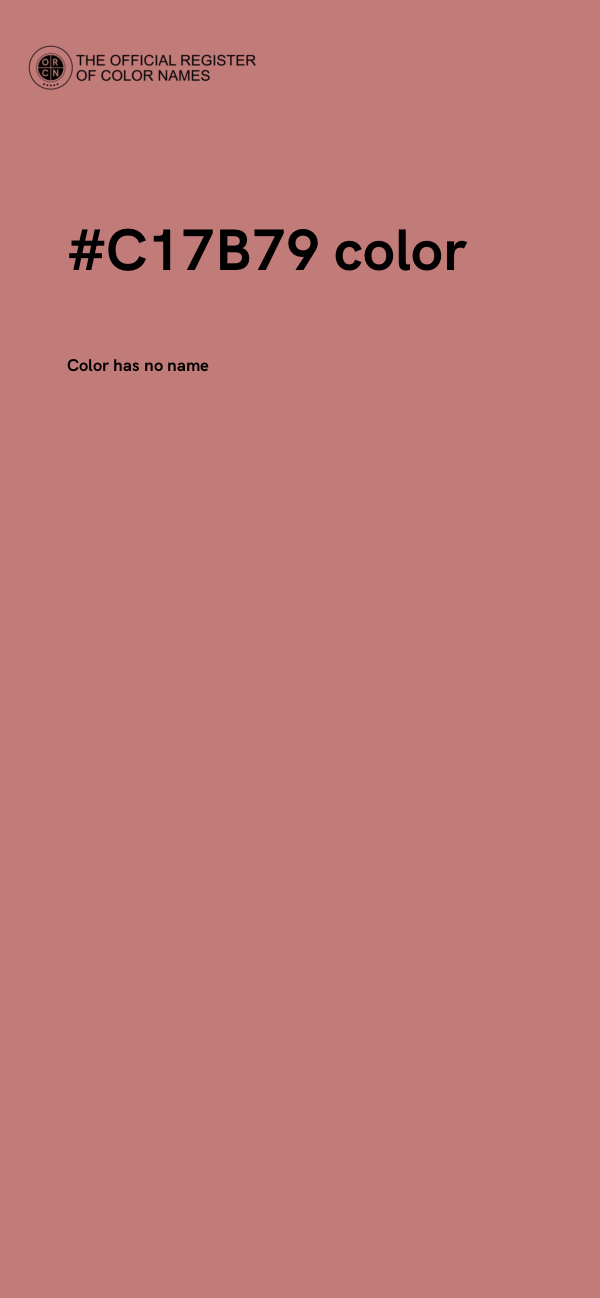 #C17B79 color image
