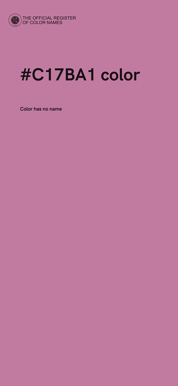 #C17BA1 color image