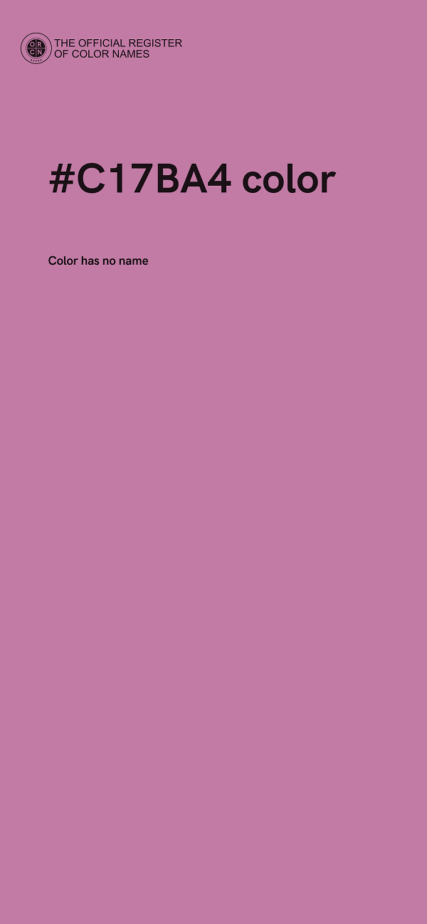 #C17BA4 color image