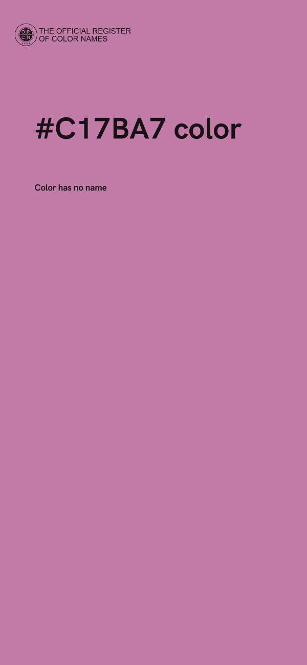 #C17BA7 color image