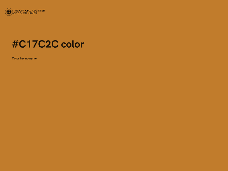 #C17C2C color image