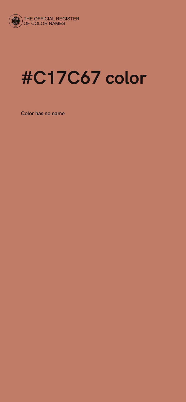 #C17C67 color image