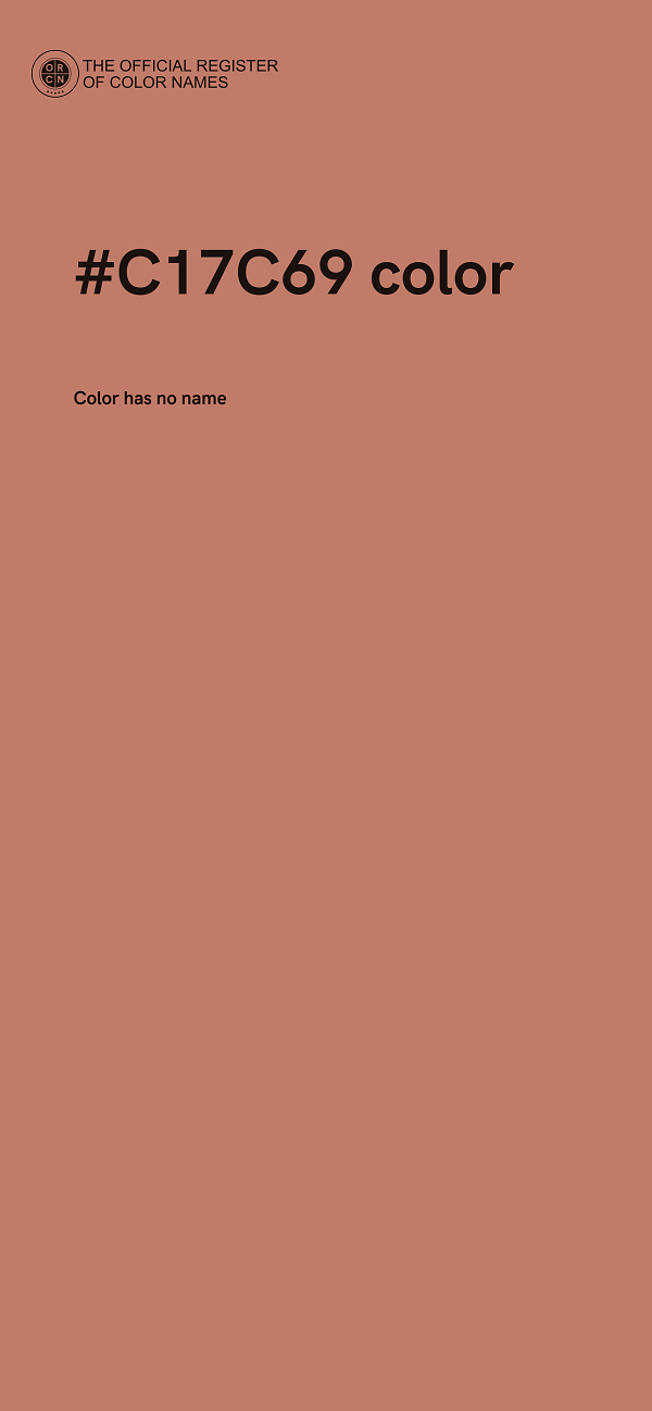 #C17C69 color image
