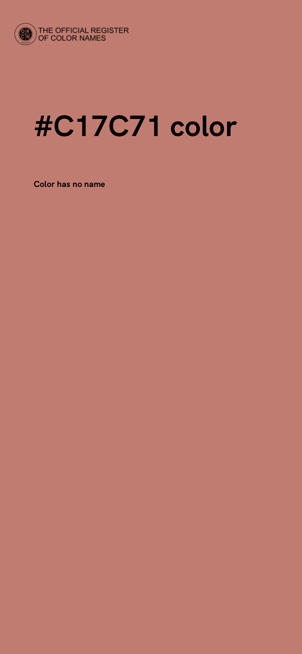 #C17C71 color image