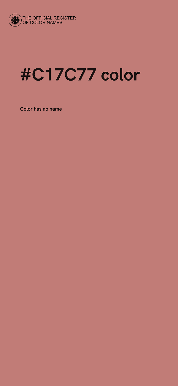 #C17C77 color image