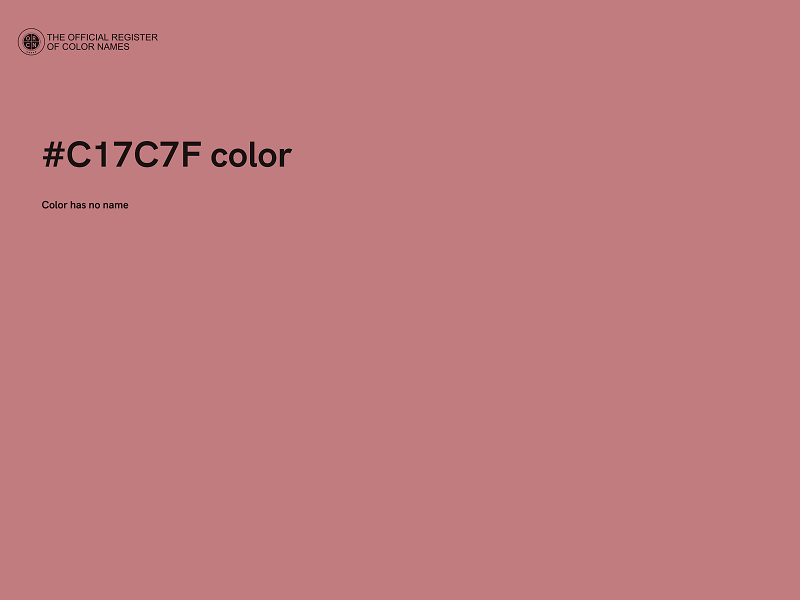 #C17C7F color image