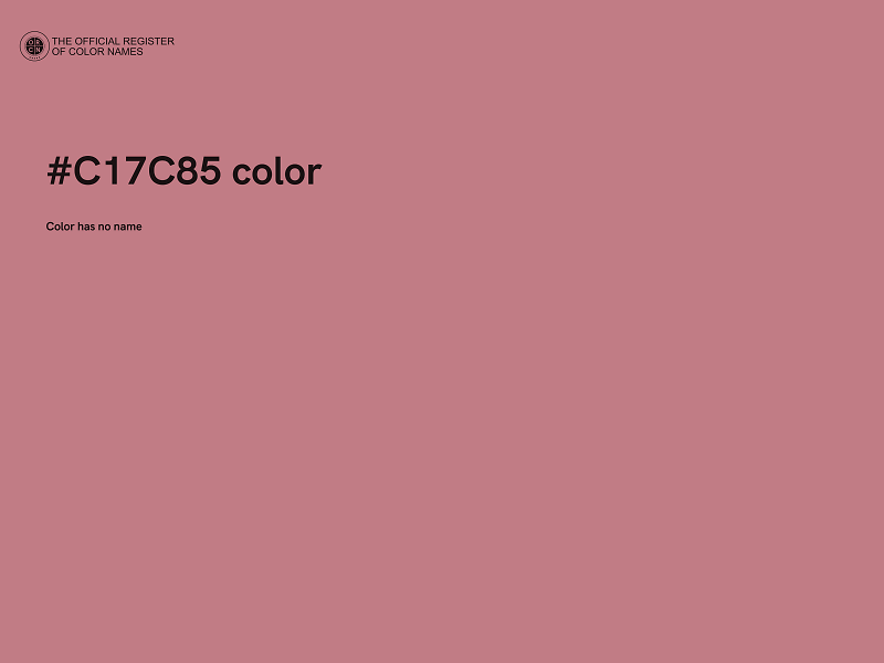 #C17C85 color image