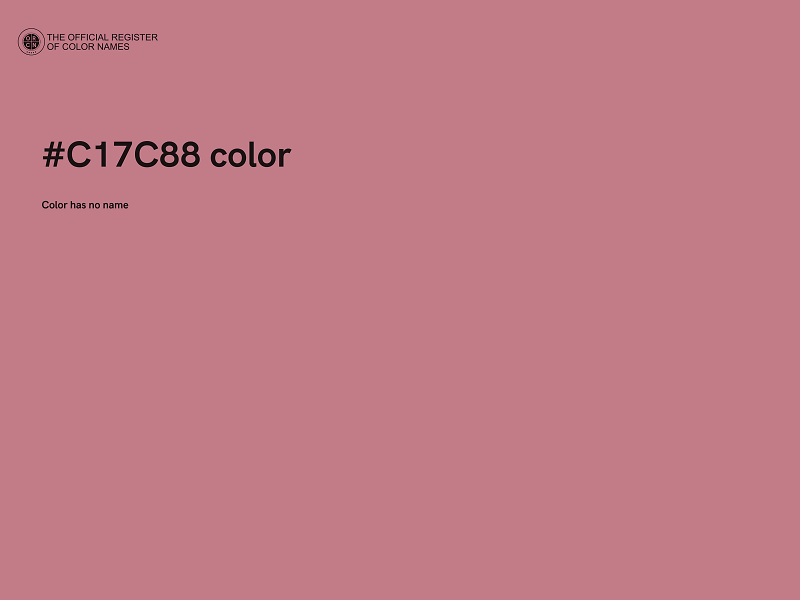 #C17C88 color image