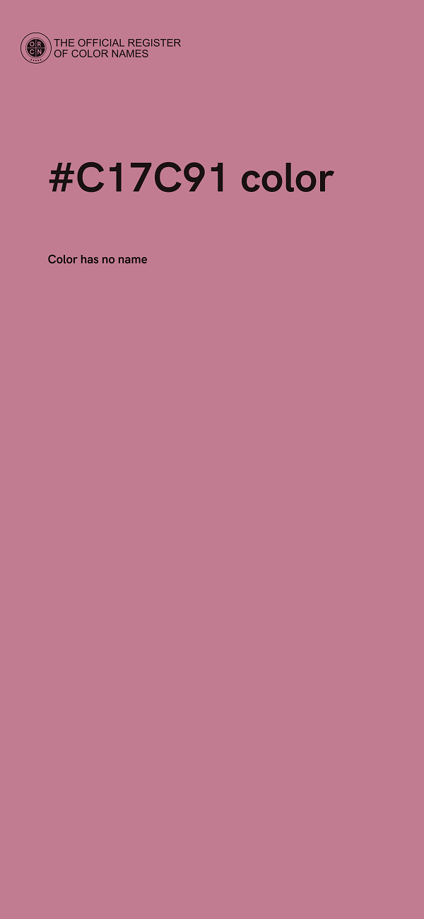 #C17C91 color image