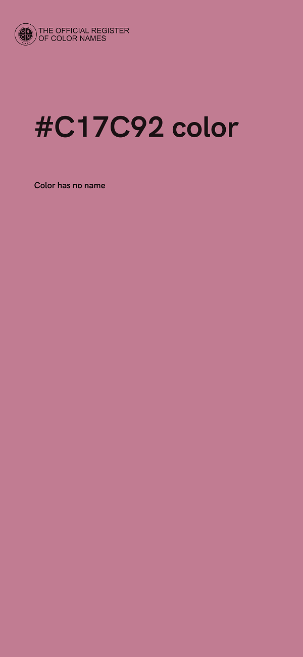 #C17C92 color image