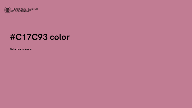 #C17C93 color image