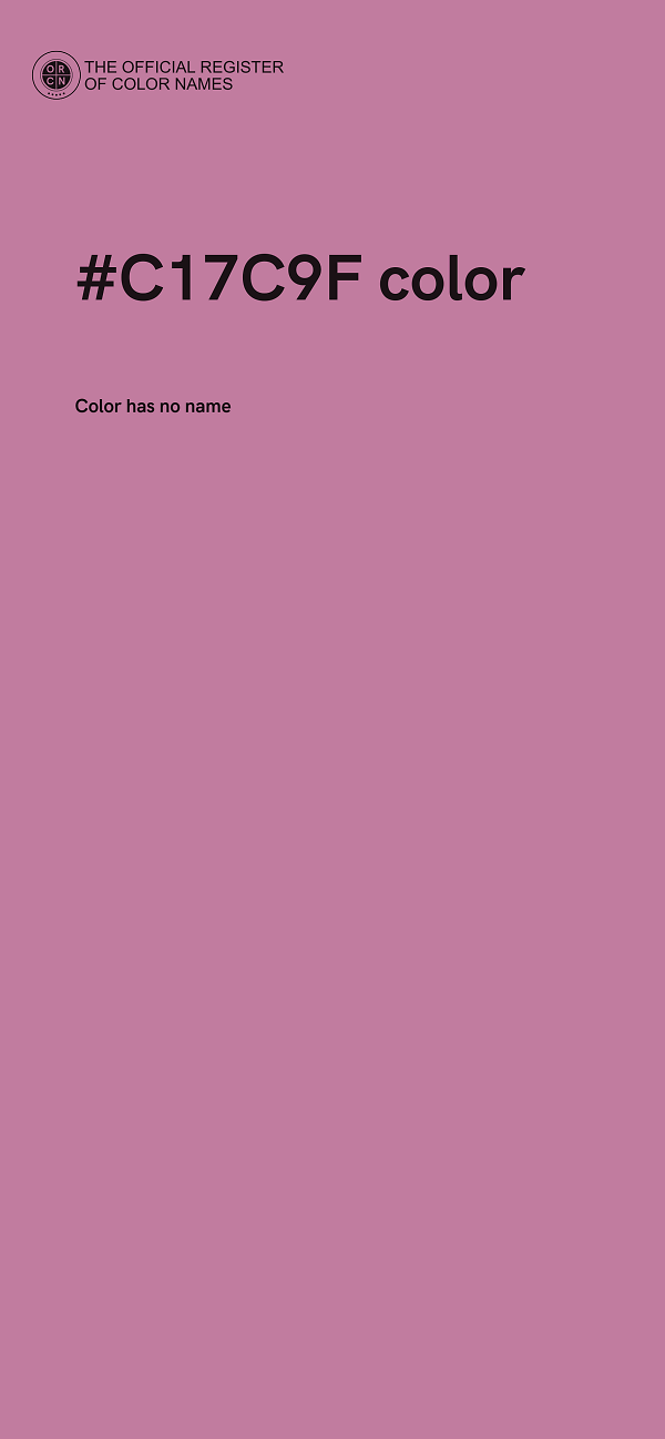 #C17C9F color image