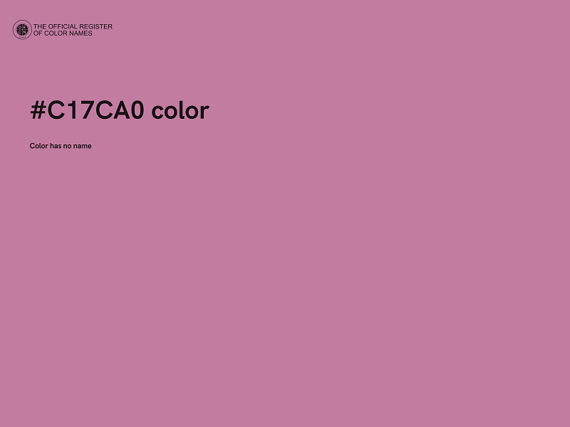 #C17CA0 color image