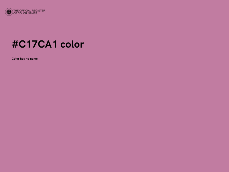 #C17CA1 color image
