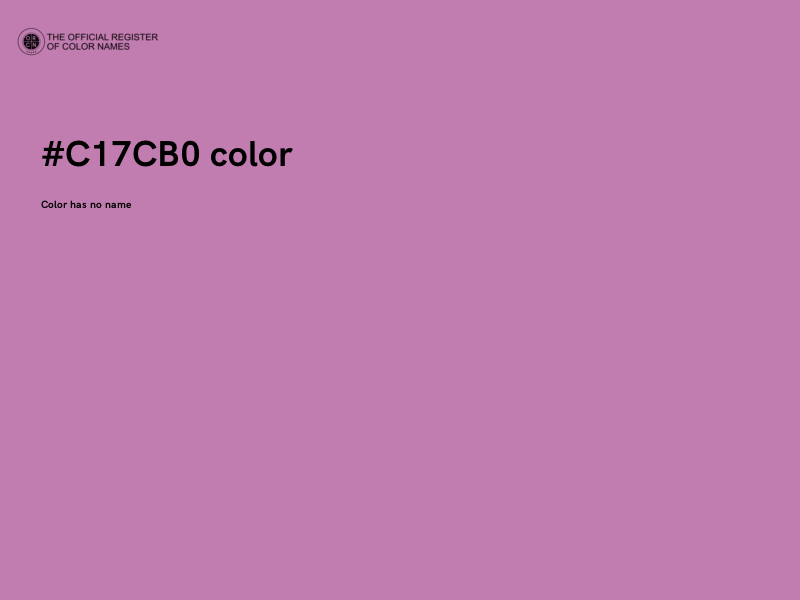 #C17CB0 color image