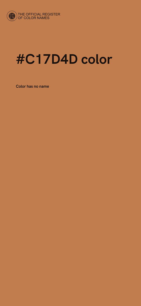 #C17D4D color image