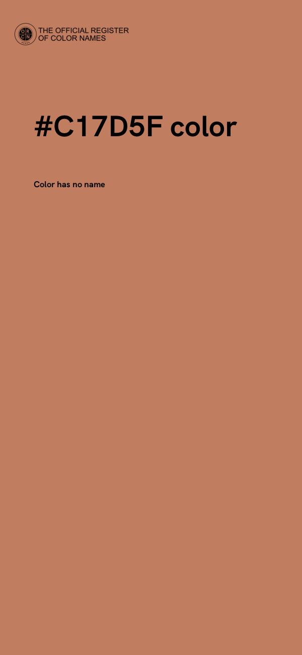 #C17D5F color image