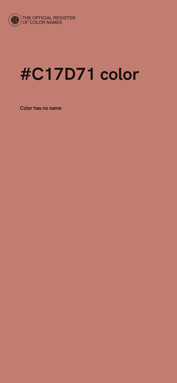 #C17D71 color image