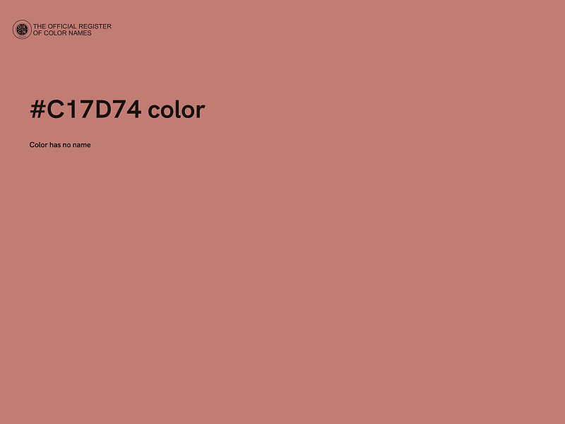 #C17D74 color image