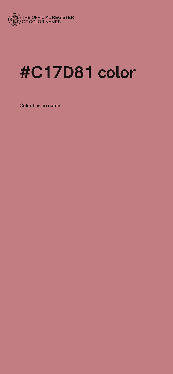 #C17D81 color image