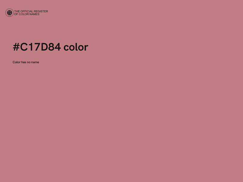 #C17D84 color image