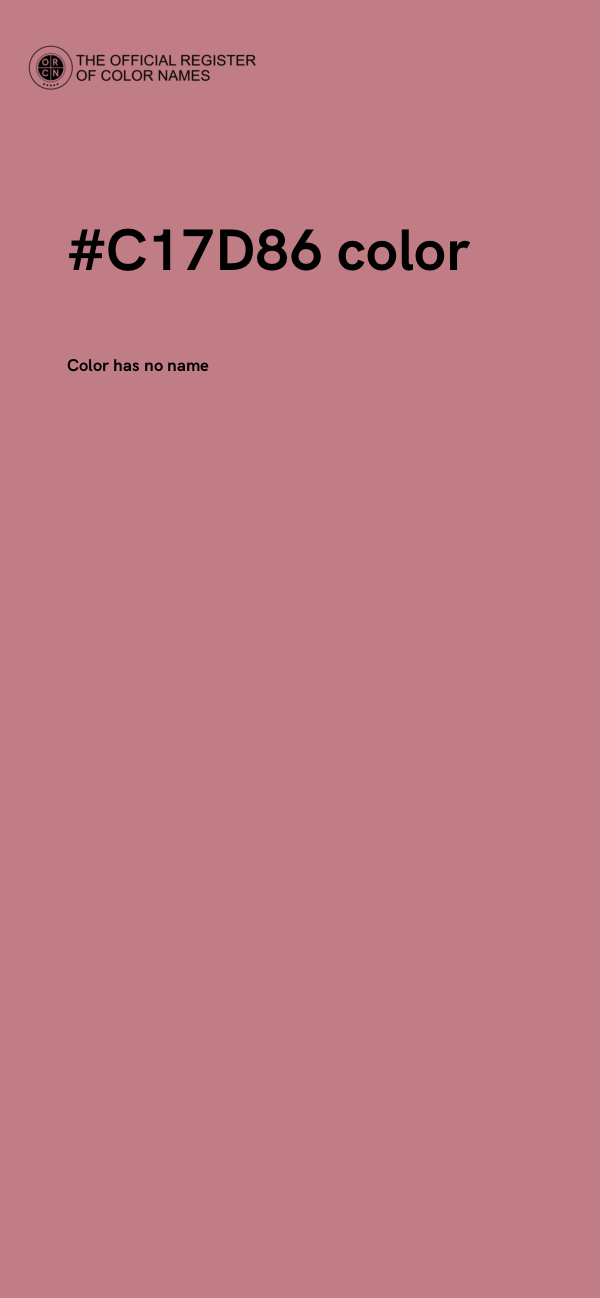 #C17D86 color image