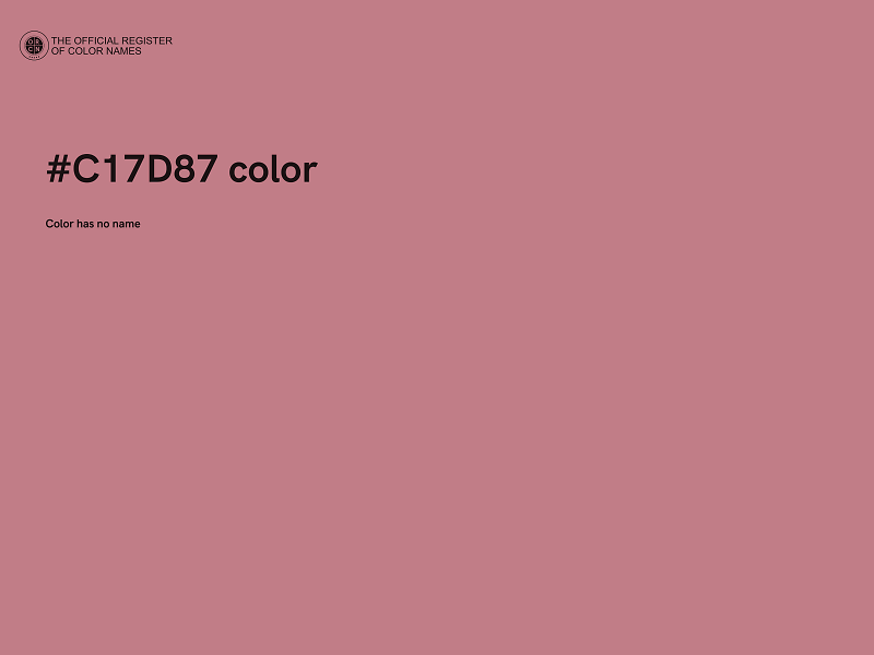 #C17D87 color image