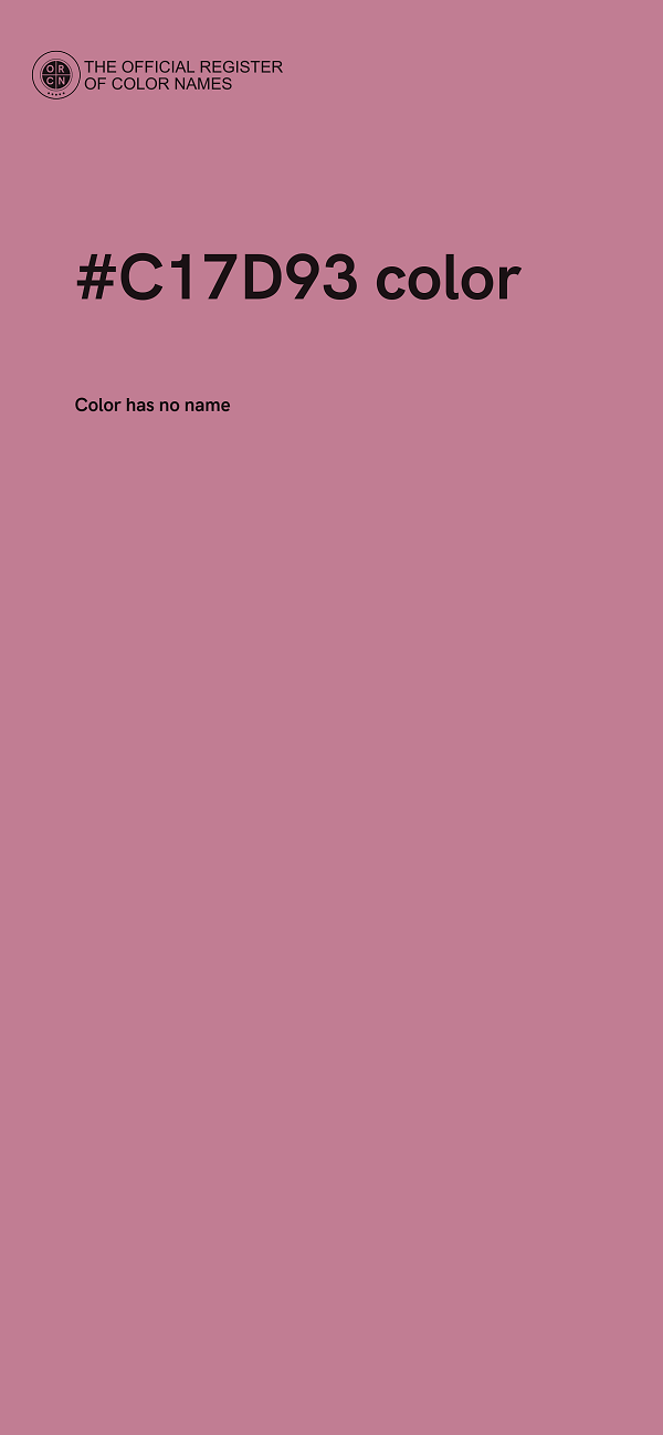#C17D93 color image