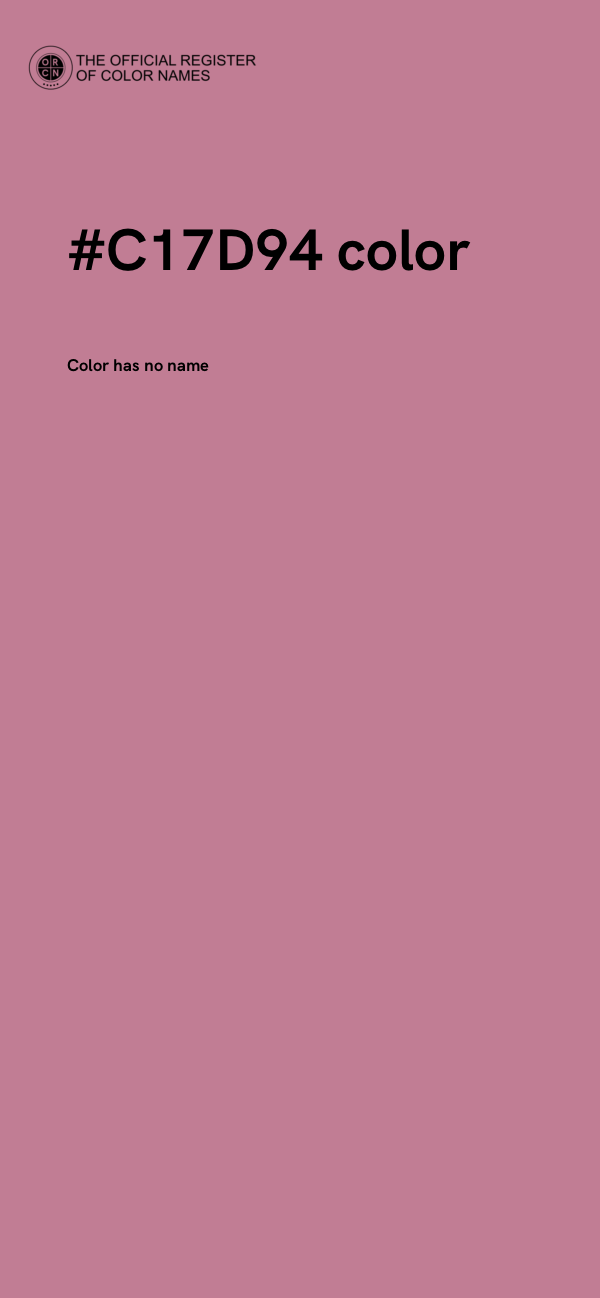 #C17D94 color image