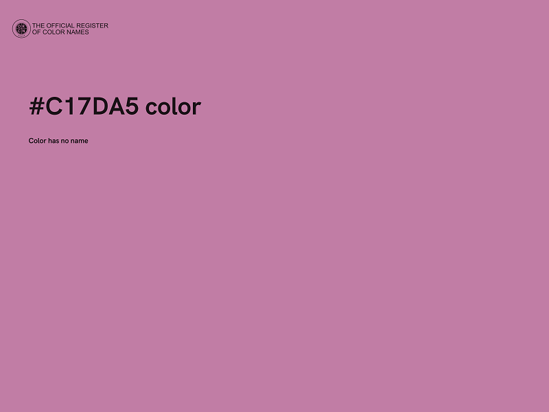 #C17DA5 color image