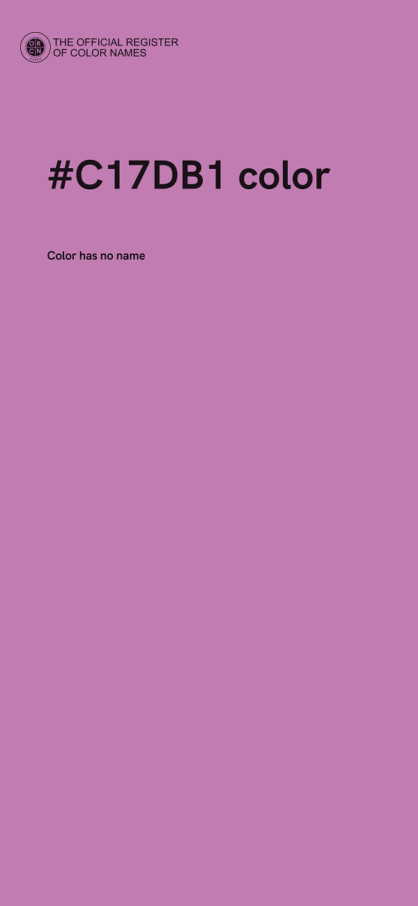 #C17DB1 color image