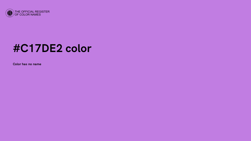 #C17DE2 color image