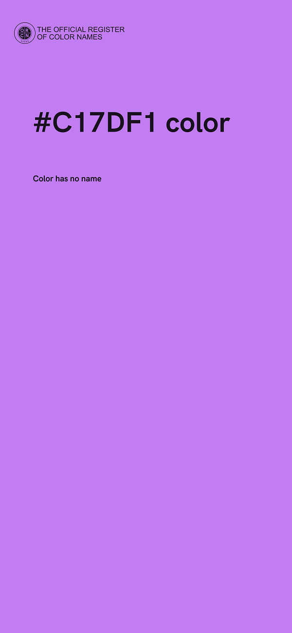#C17DF1 color image