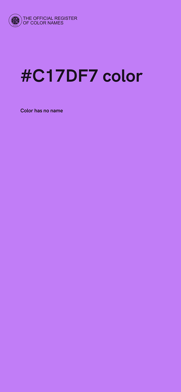 #C17DF7 color image