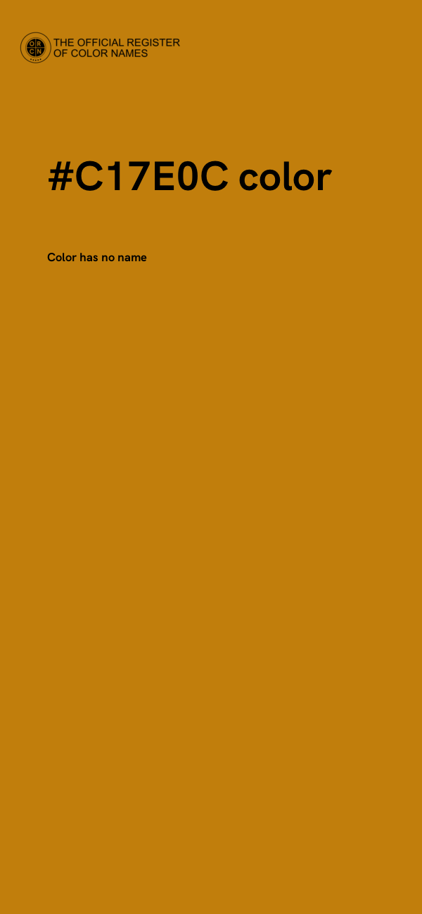 #C17E0C color image