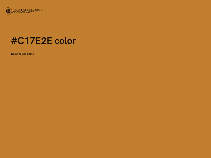 #C17E2E color image