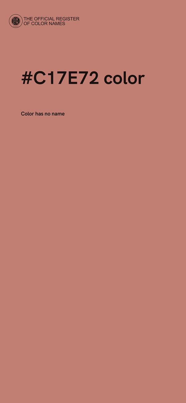 #C17E72 color image