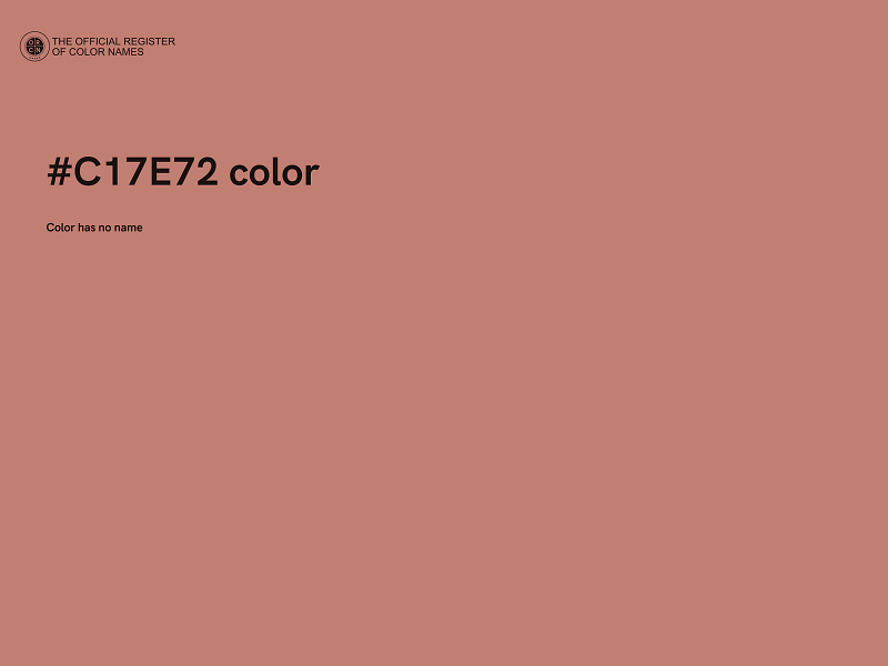 #C17E72 color image