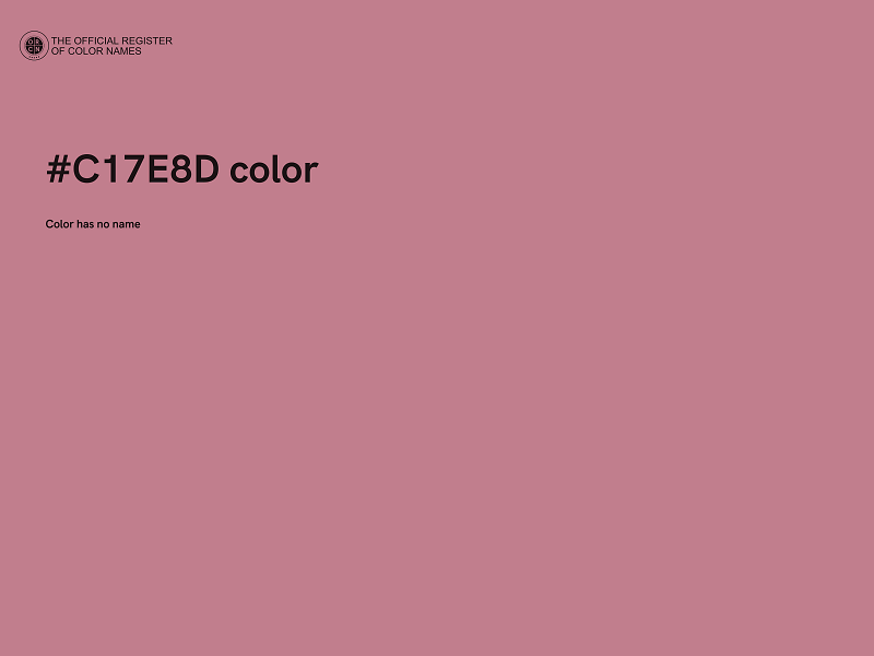 #C17E8D color image
